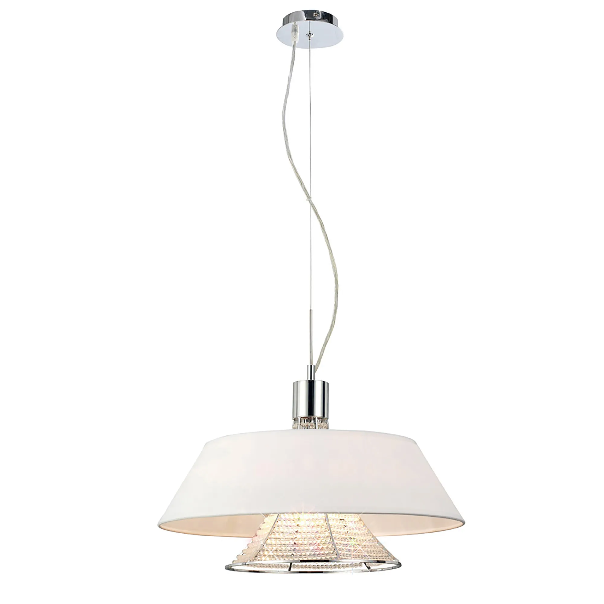 IL30041/WH  Davina Crystal Pendant 3 Light